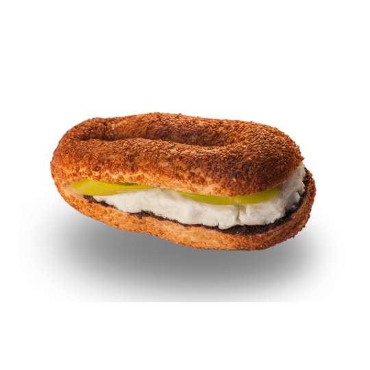 Beyaz Peynirli Simit Sandviç